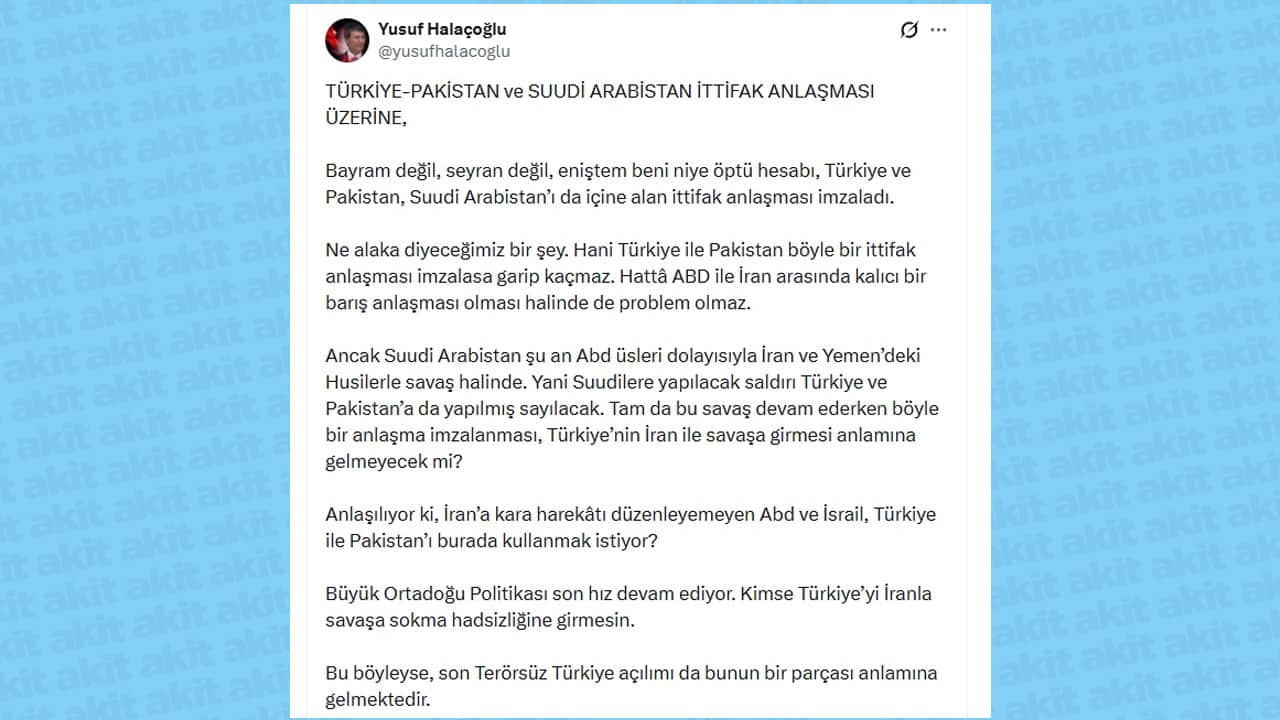 Foto - Yusuf Halaçoğlu kafayı çıkardı! Mekke Paktı’ndan rahatsız olan biri var