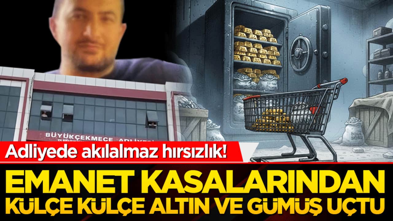 Adliyede akılalmaz hırsızlık! Emanet kasalarından külçe külçe altın ve gümüş uçtu