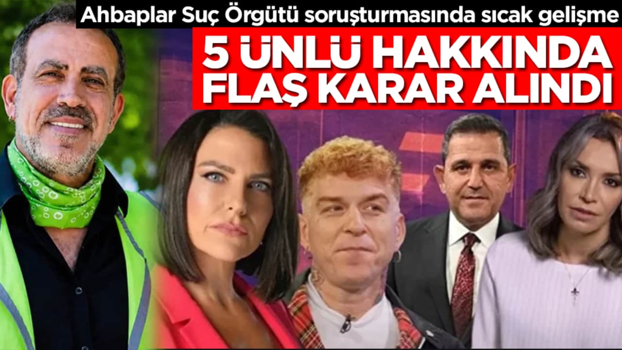 Ahbaplar Suç Örgütü soruşturmasında sıcak gelişme: Ece Üner, Fatih Portakal, Gökhan Özoğuz