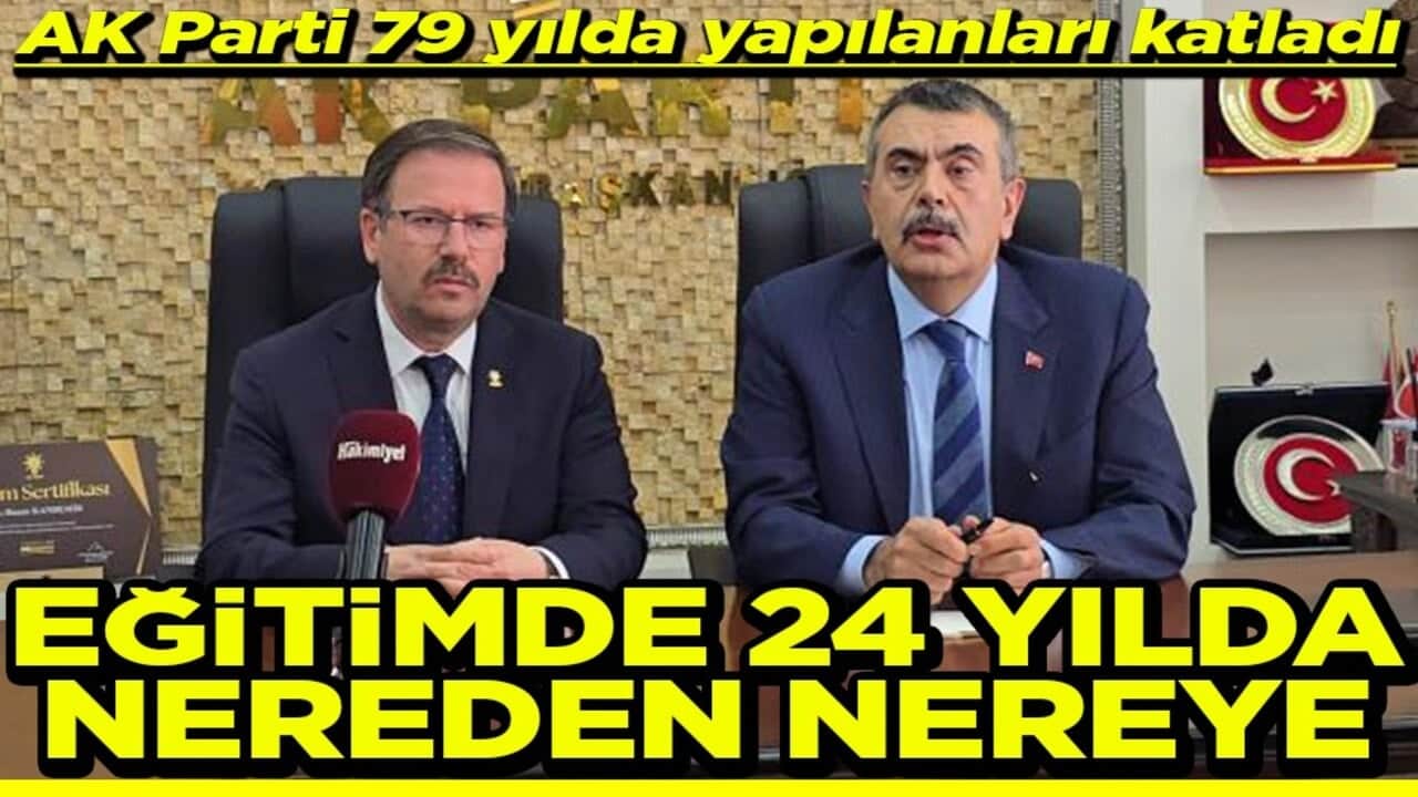 AK Parti 79 yılda yapılanları katladı Eğitimde 24 yılda nereden nereye