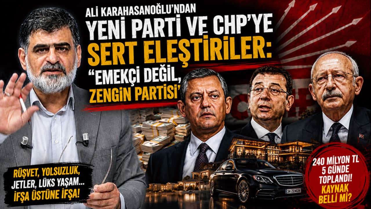 Ali Karahasanoğlu: "Emekçi değil, zengin partisi" Solcular yolsuzluktan usanmaz