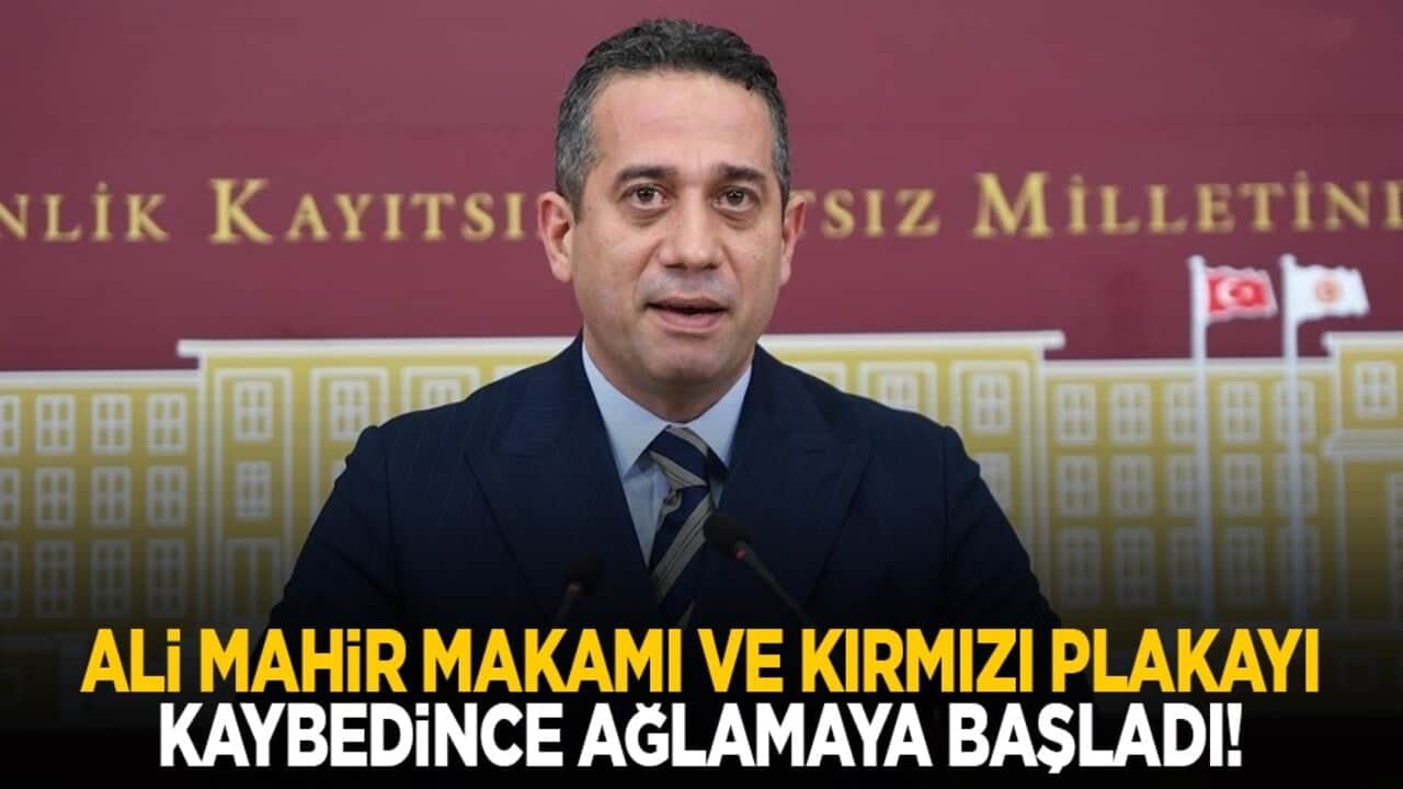 Ali Mahir makamı ve kırmızı plakayı kaybedince ağlamaya başladı!