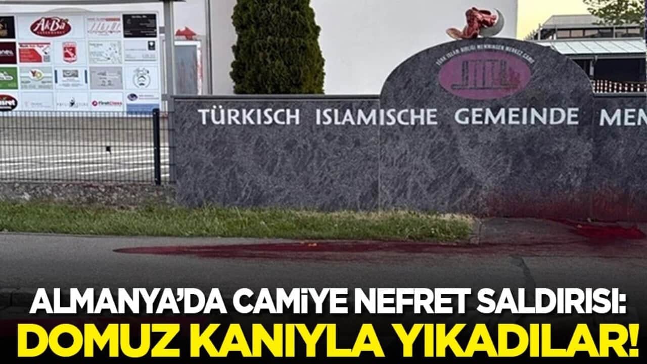 Almanya’da camiye nefret saldırısı: Domuz kanıyla yıkadılar...