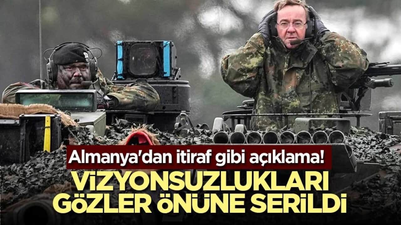 Almanya'dan itiraf gibi açıklama! Vizyonsuzlukları gözler önüne serildi