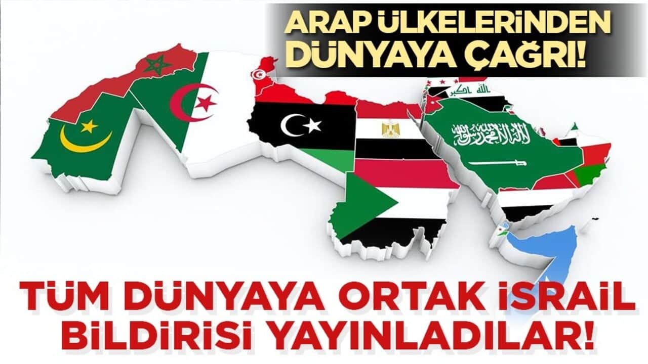 Arap ülkelerinden ortak İsrail bildirisi!