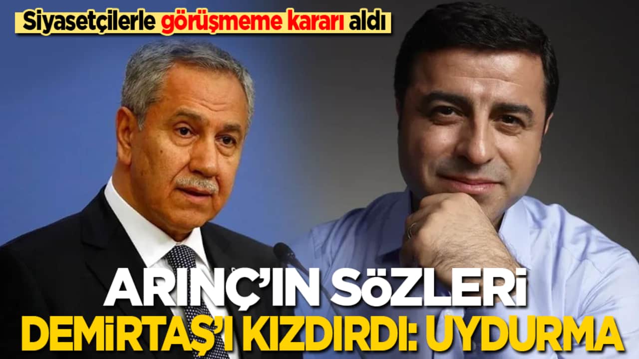 Arınç’ın sözleri Demirtaş'ı kızdırdı: Uydurma… Artık siyasetçilerle görüşmeme kararı aldı!