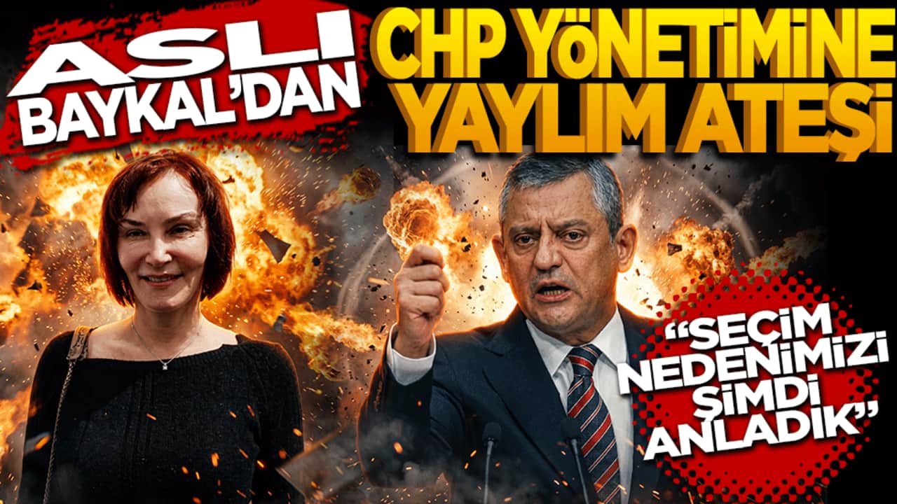 Aslı Baykal'dan CHP yönetimine yaylım ateşi: Seçim nedenimizi şimdi anladık!