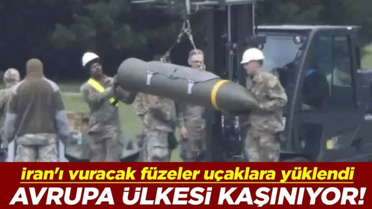 Avrupa ülkesi kaşınıyor! İran'ı vuracak füzeler uçaklara yüklendi