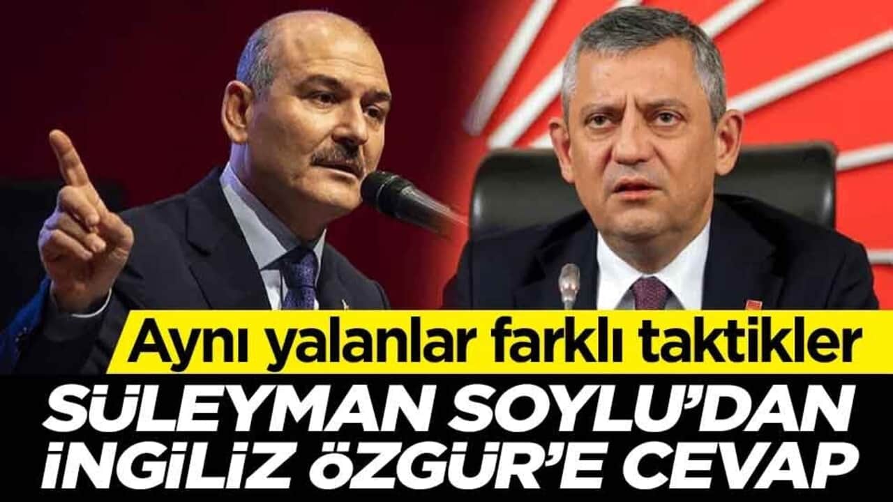 Aynı yalanlar farklı taktikler! Süleyman Soylu’dan İngiliz Özgür’e cevap