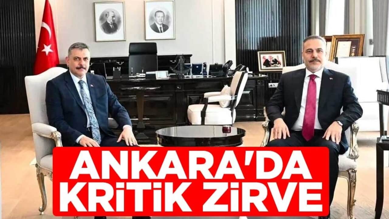 Bakan Mustafa Çiftçi ile Bakan Hakan Fidan bir araya geldi