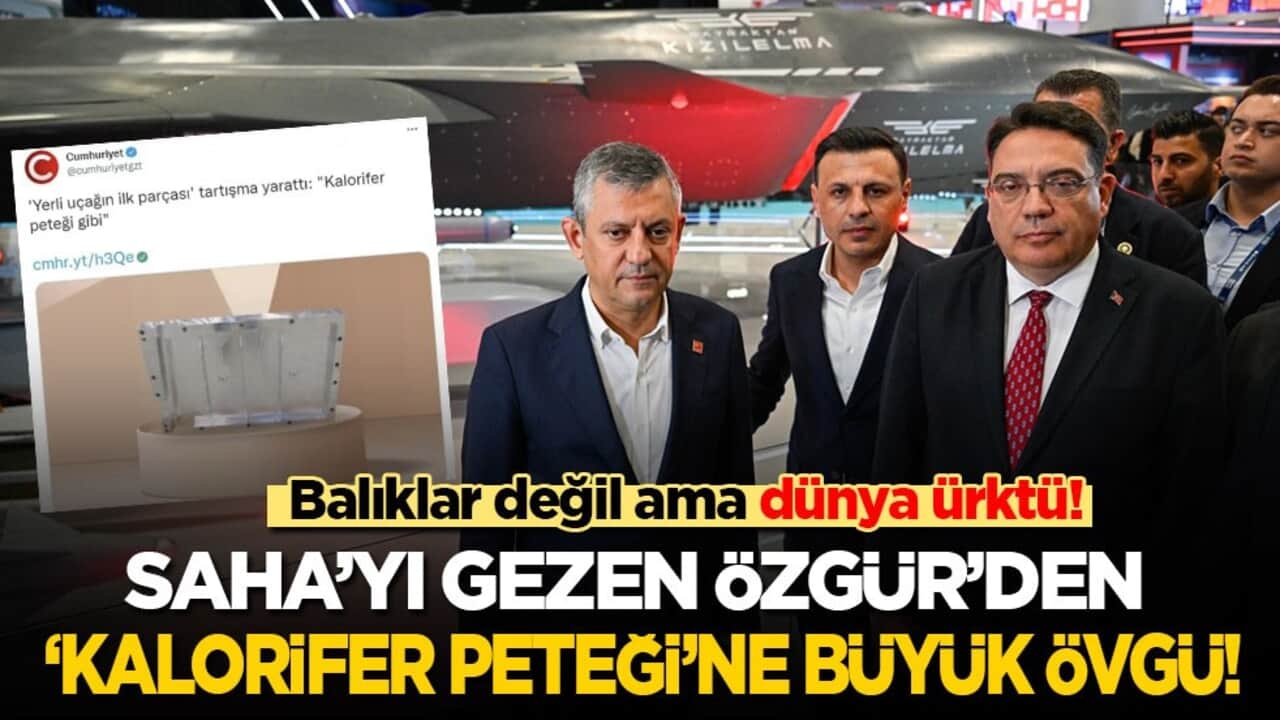 Balıklar değil ama dünya ürktü: SAHA’yı gezen Özel’den ‘kalorifer peteği’ne büyük övgü!