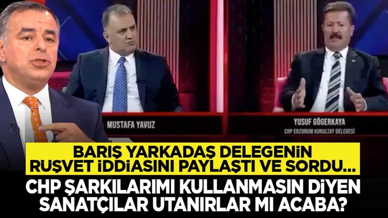 Barış Yarkadaş delegenin rüşvet iddiasını paylaştı ve sordu… "CHP şarkılarımı kullanmasın diyen sanatçılar utanırlar mı acaba?"