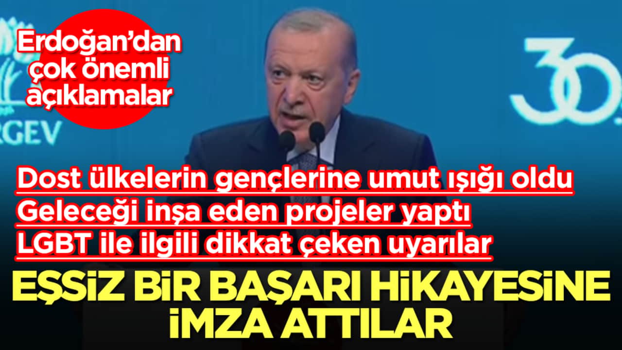 Başkan Erdoğan'dan önemli açıklamalar