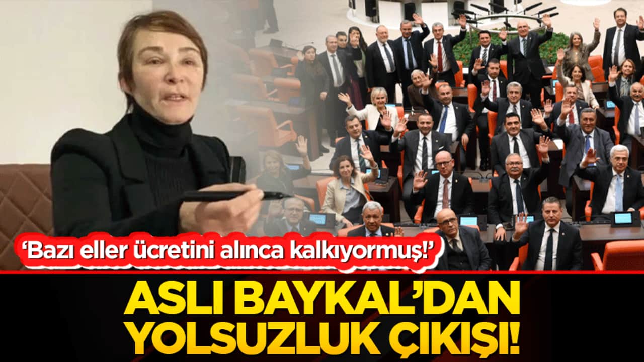 ‘Bazı eller ücretini alınca kalkıyormuş!’ Aslı Baykal’dan yolsuzluk çıkışı!