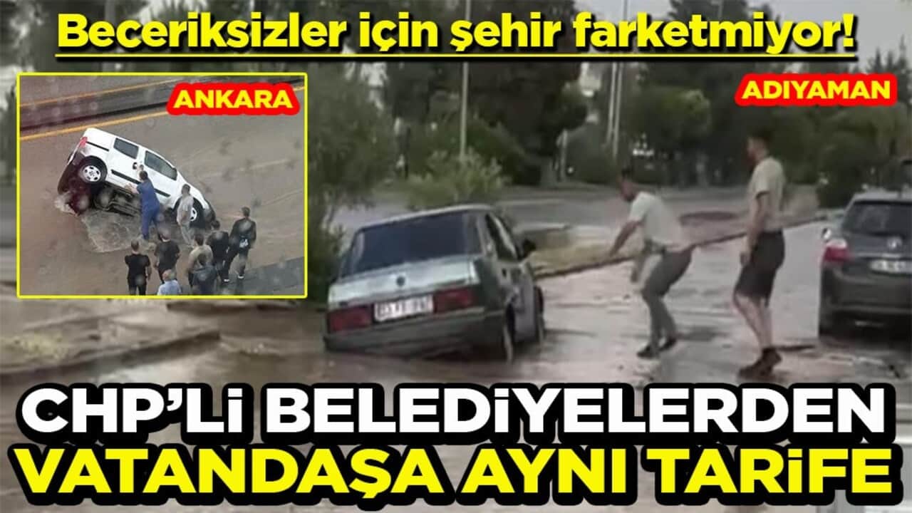 Beceriksizler için şehir farketmiyor! CHP’li belediyelerde vatandaşa aynı tarife