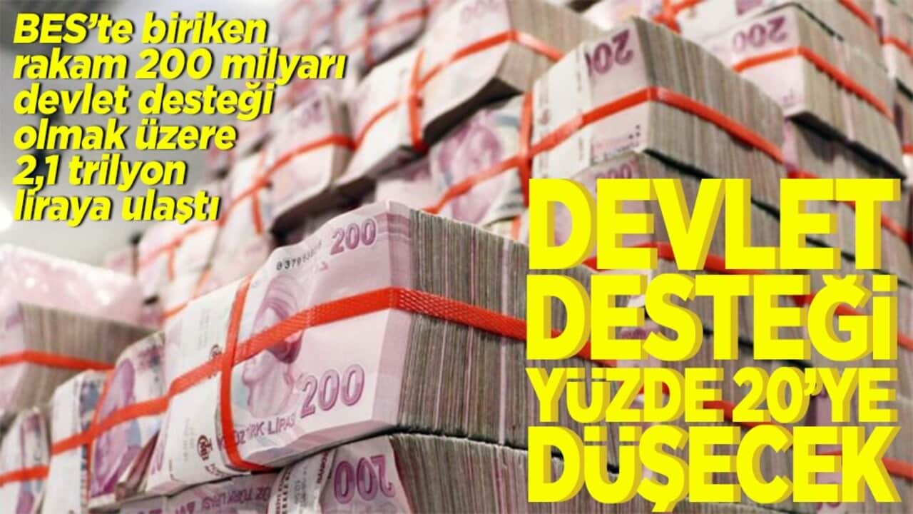 BES'te devlet desteği yüzde 20'ye düşecek