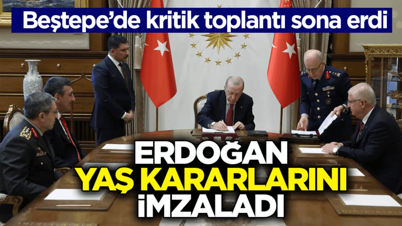 Beştepe’de kritik toplantı sona erdi! YAŞ kararları açıklandı