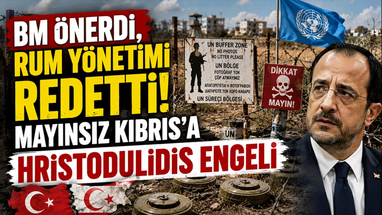 BM önerdi, Rum yönetimi reddetti! Mayınsız Kıbrıs'a Hristodulidis engeli