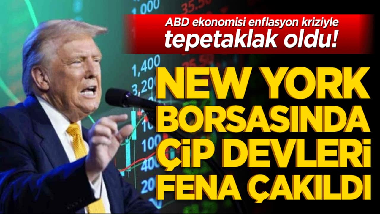 Büyük şeytan ABD ekonomisi Orta Doğu'daki savaş tamtamları ve enflasyon kriziyle tepetaklak oldu! New York borsasında çip devleri fena çakıldı!