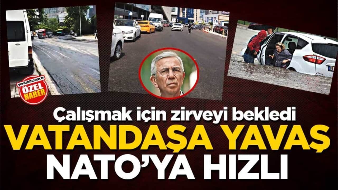 Çalışmak için zirveyi bekledi! Vatandaş'a yavaş NATO'ya hızlı