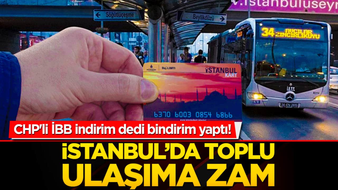 CHP'li İBB'den İstanbulluya toplu ulaşım darbesi! İndirim vaat eden Ekrem İmamoğlu'nun ekibi fiyatlara bir kez daha bindirdi!