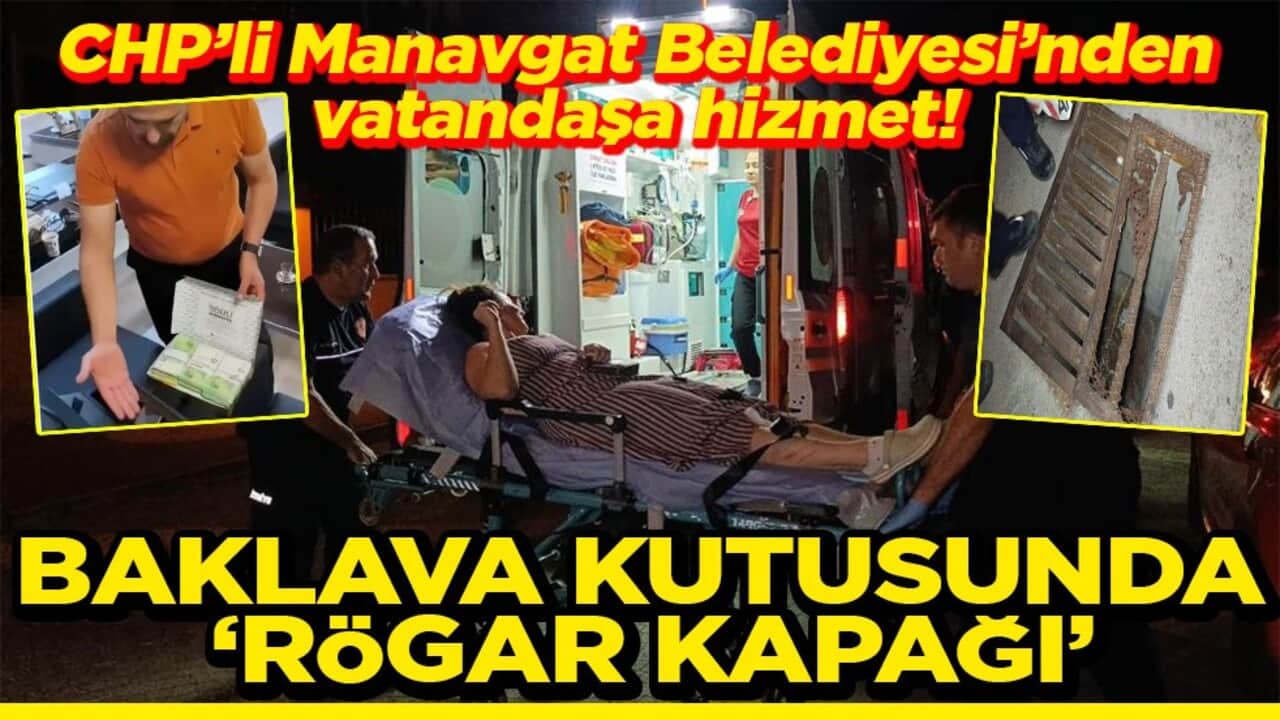 CHP’li Manavgat Belediyesi’nden vatandaşa hizmet! Baklava kutusunda rögar kapağı