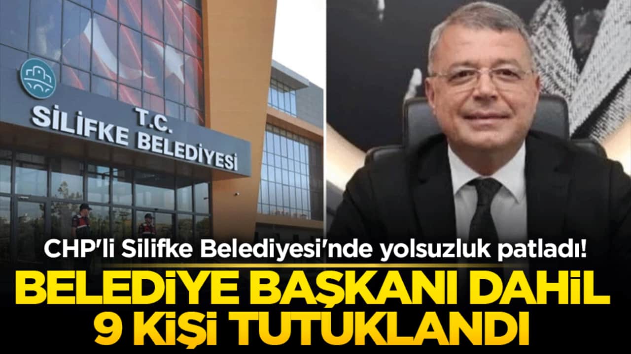 CHP'li Silifke Belediyesi'nde yolsuzluk patladı! Belediye başkanı dahil 9 kişi tutuklandı!