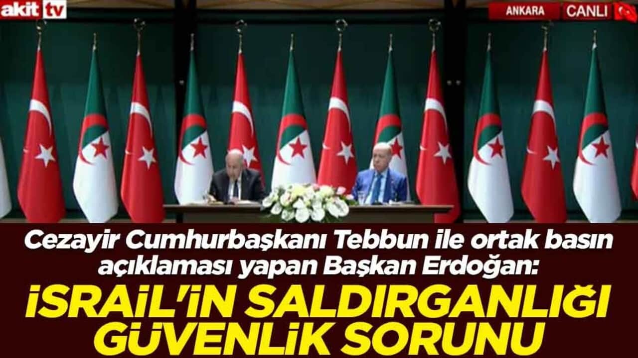 Cumhurbaşkanı Erdoğan: İsrail'in saldırganlığı güvenlik sorunu