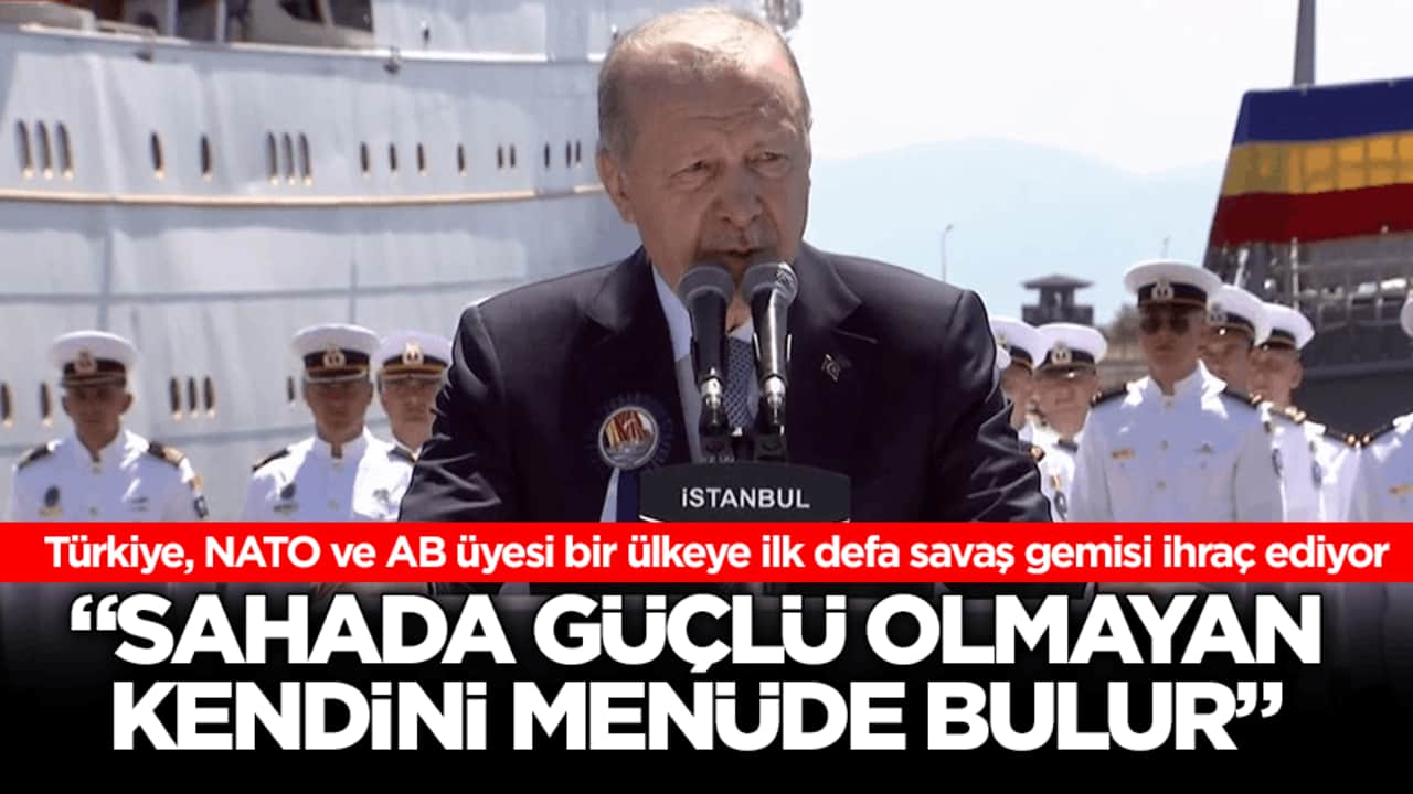 Uçak gemisi üretebilen 7. ülke olduk! Erdoğan: Sahada güçlü olmayan kendini menüde bulur