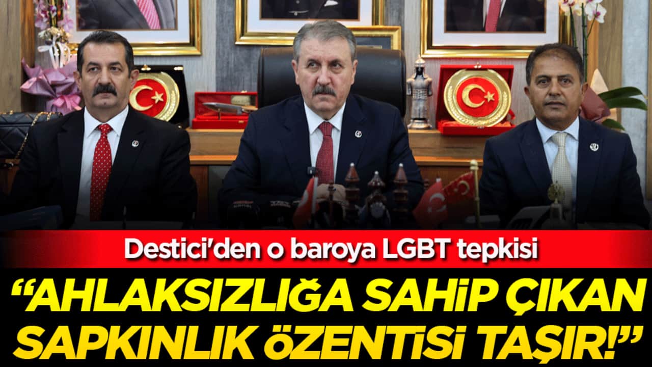 Destici'den o baroya LGBT tepkisi: 'Ahlaksızlığa sahip çıkan sapkınlık özentisi taşır'