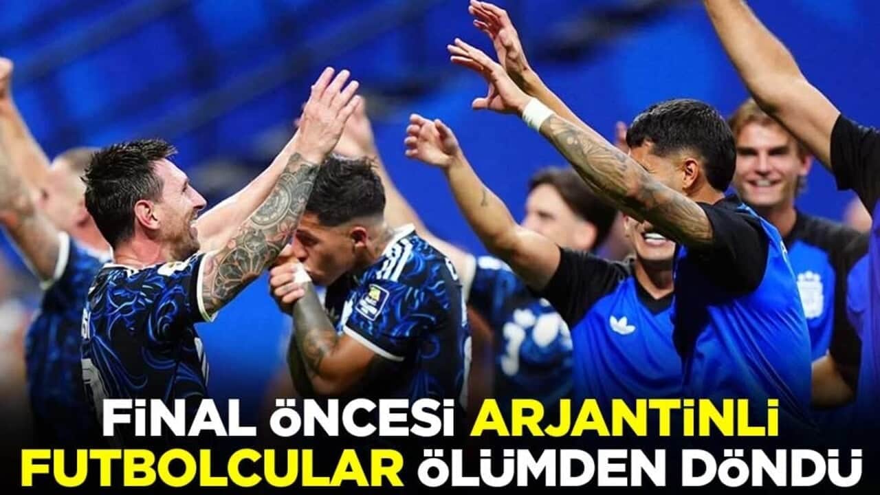 Dünya Kupası finali öncesi Arjantin'in antrenman yapacağı sahaya yıldırım düştü