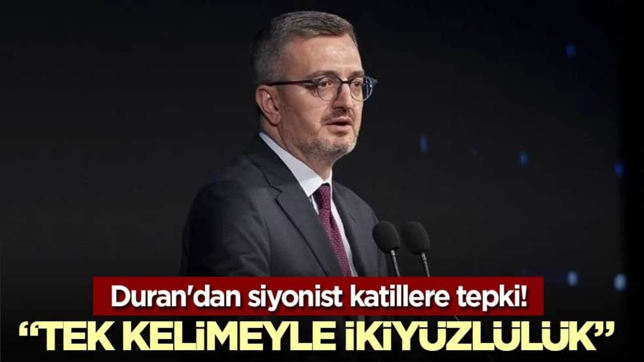 Duran'dan siyonist katillere tepki! "Tek kelimeyle ikiyüzlülük"