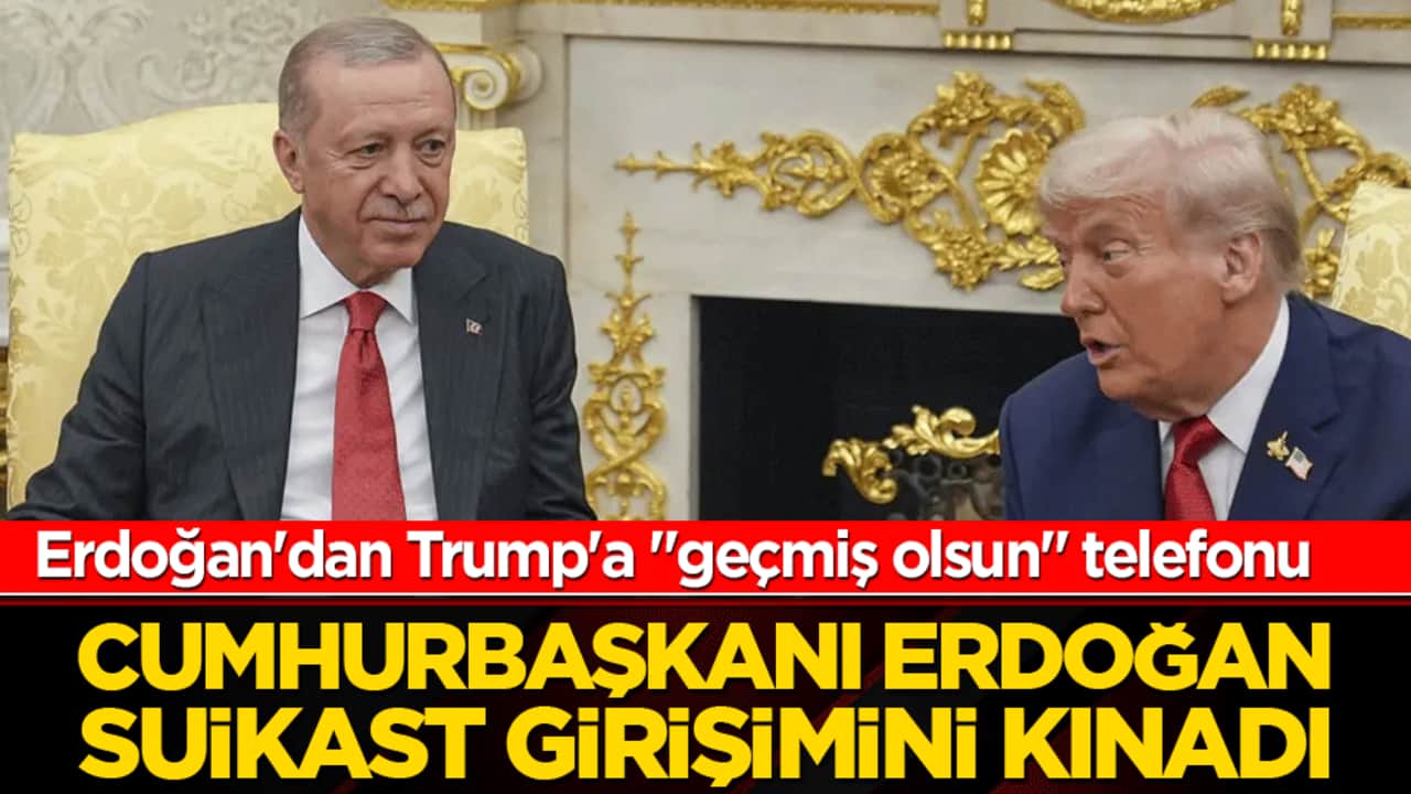 Erdoğan'dan Trump'a "geçmiş olsun" telefonu: Washington'daki saldırı sonrası liderler görüştü!