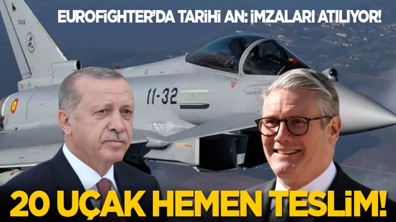 Eurofighter’da tarihi an: İmzalar atılıyor! 20 uçak hemen teslim edilecek