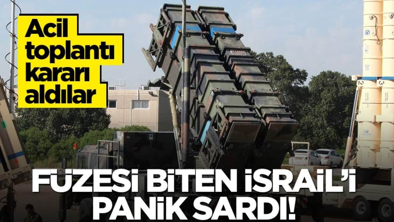 Füzesi biten İsrail'i panik sardı! Acil toplantı kararı aldılar