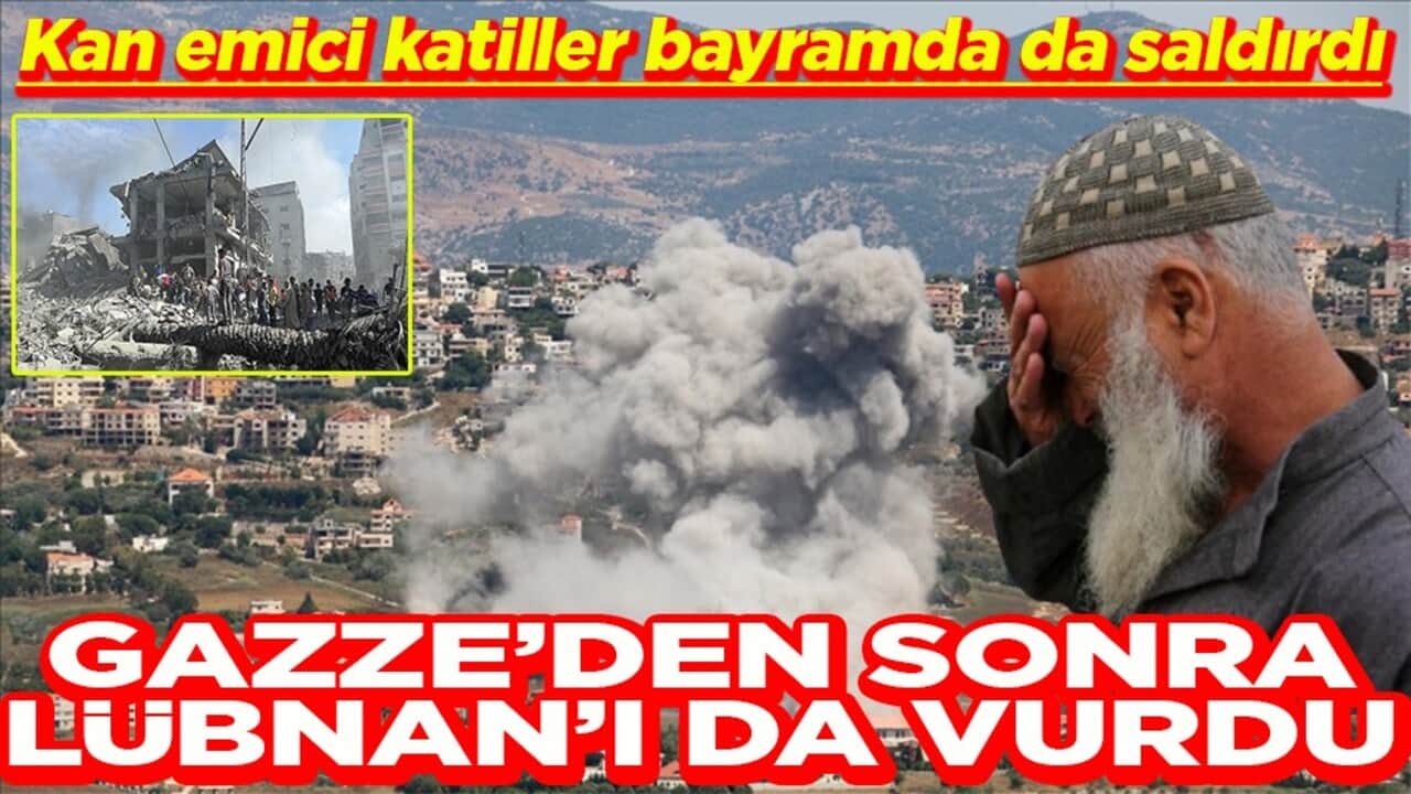 Gazze'den sonra Lübnan'ı da vurdu
