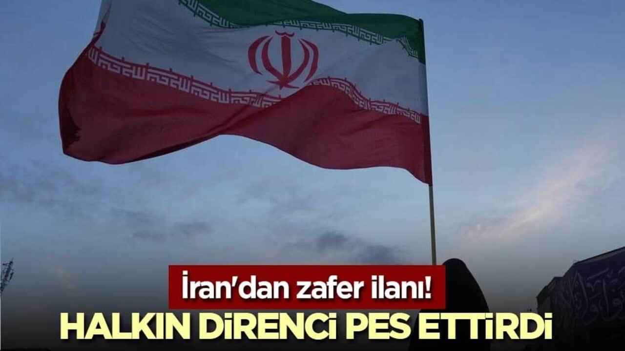 İran'dan zafer ilanı! Halkın direnci pes ettirdi