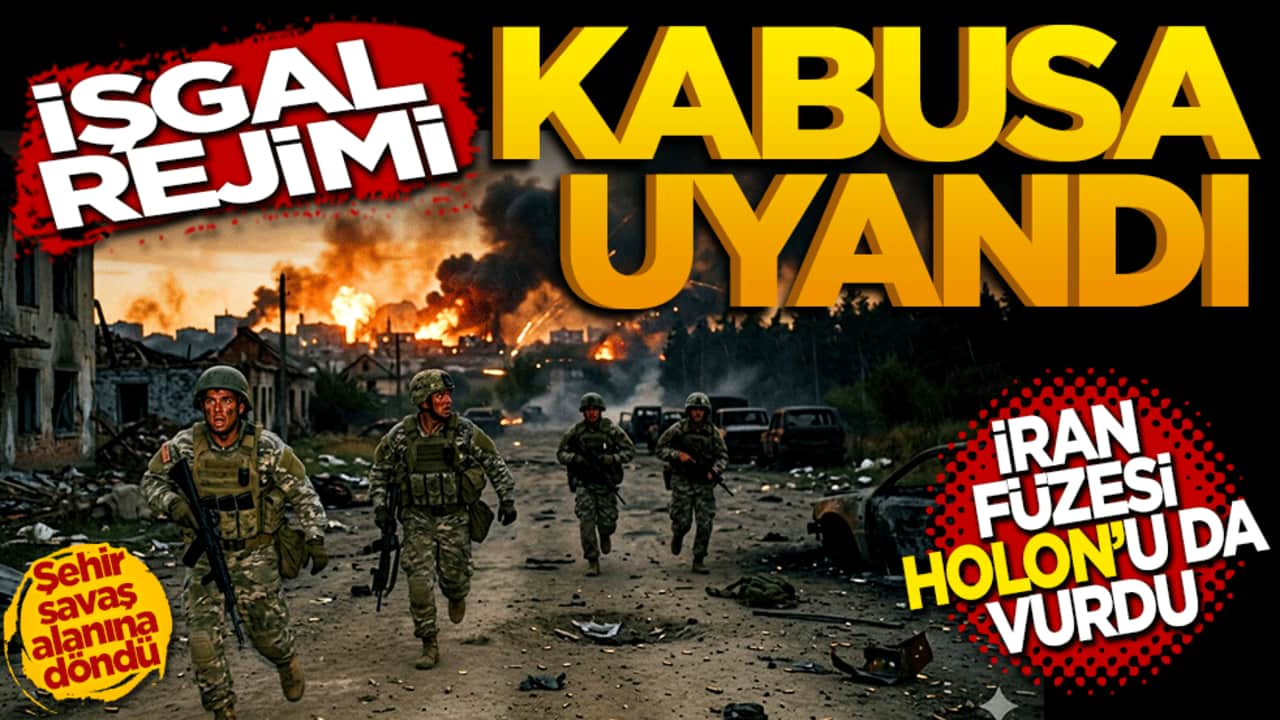 İşgal rejimi kabusa uyandı: İRAN Füzesi Holon’u da vurdu!