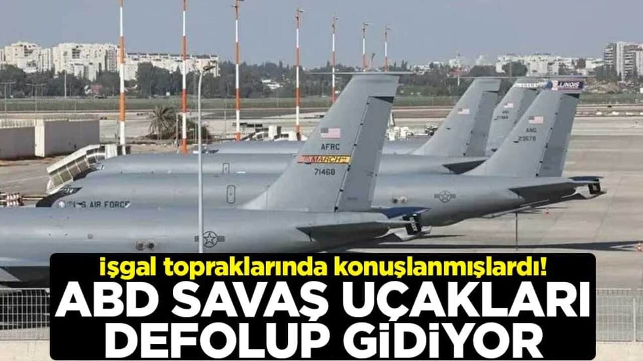 İşgal topraklarında konuşlanmışlardı! ABD savaş uçakları defolup gidiyor