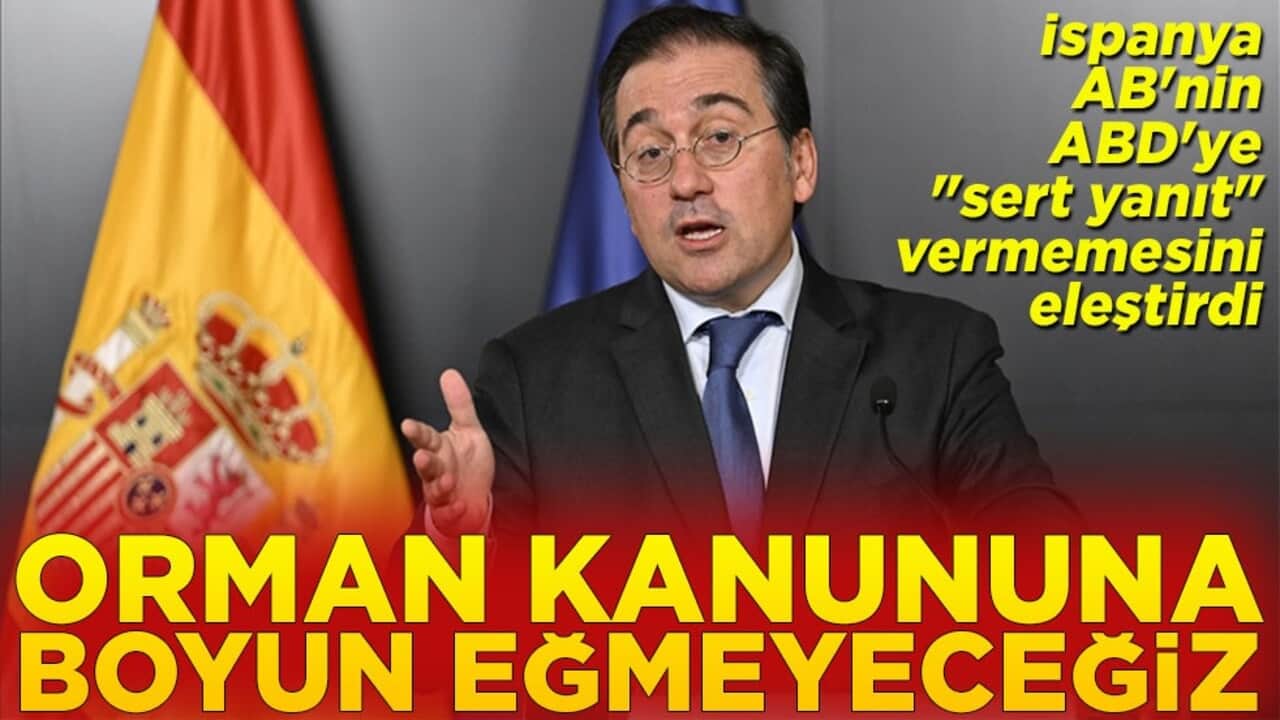 İspanya, AB'nin ABD'ye "sert yanıt" vermemesini eleştirdi Orman kanununa boyun eğmeyeceğiz