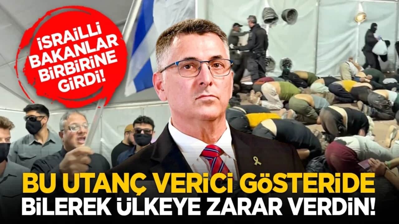 İsrailli bakanlar birbirine girdi! "Bu utanç verici gösteride bilerek ülkeye zarar verdin!"
