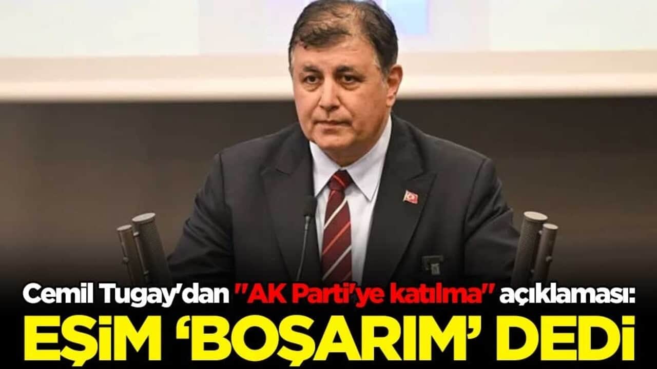 İzmir Büyükşehir Belediye Başkanı Cemil Tugay'dan "AK Parti'ye katılma" açıklaması: Eşim boşarım dedi
