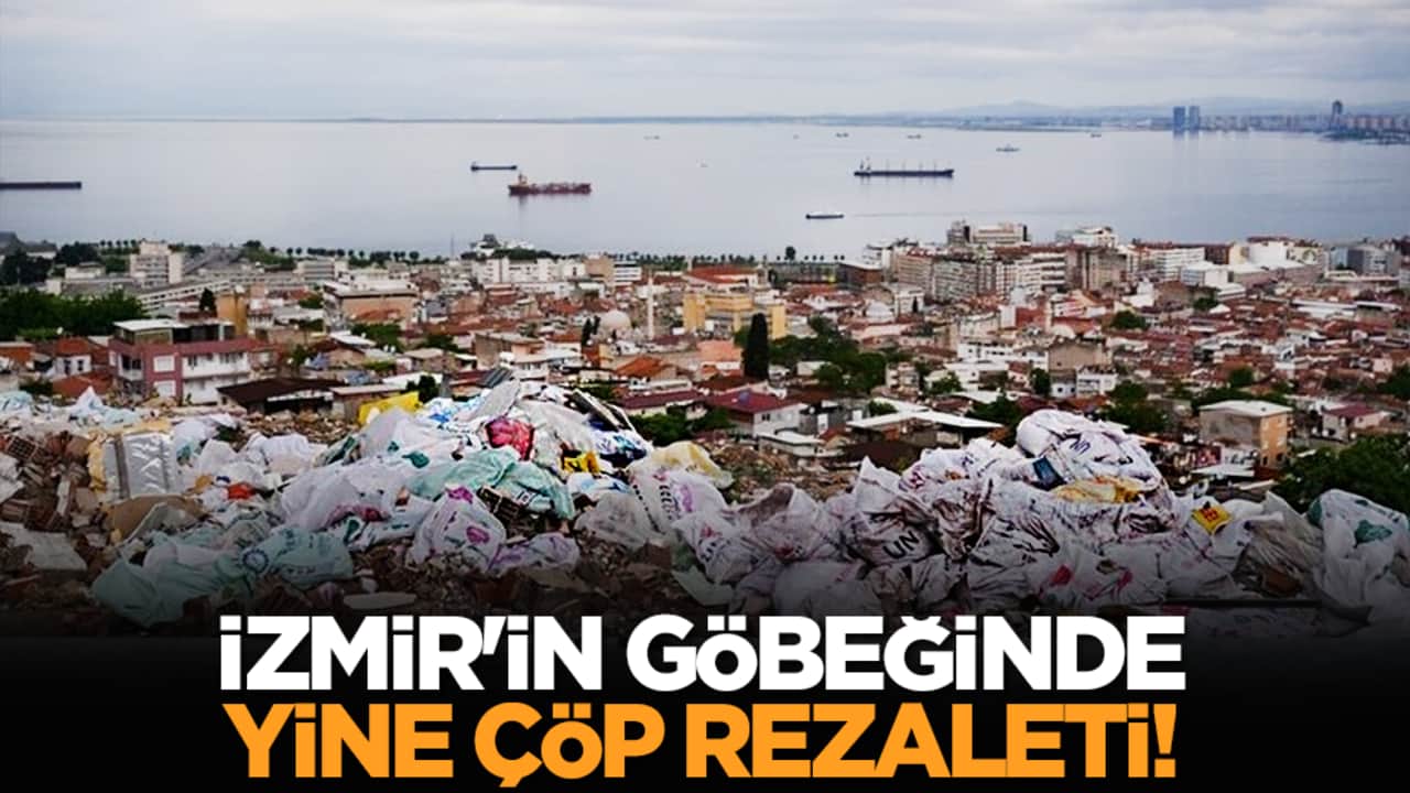 İzmir'in göbeğinde yine çöp rezaleti!