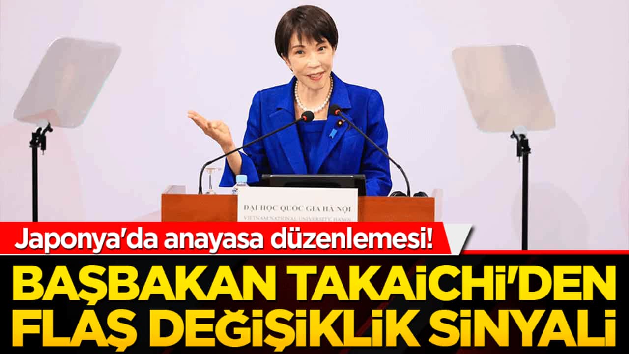 Japonya'da anayasa depremi! Başbakan Takaichi'den flaş değişiklik sinyali!