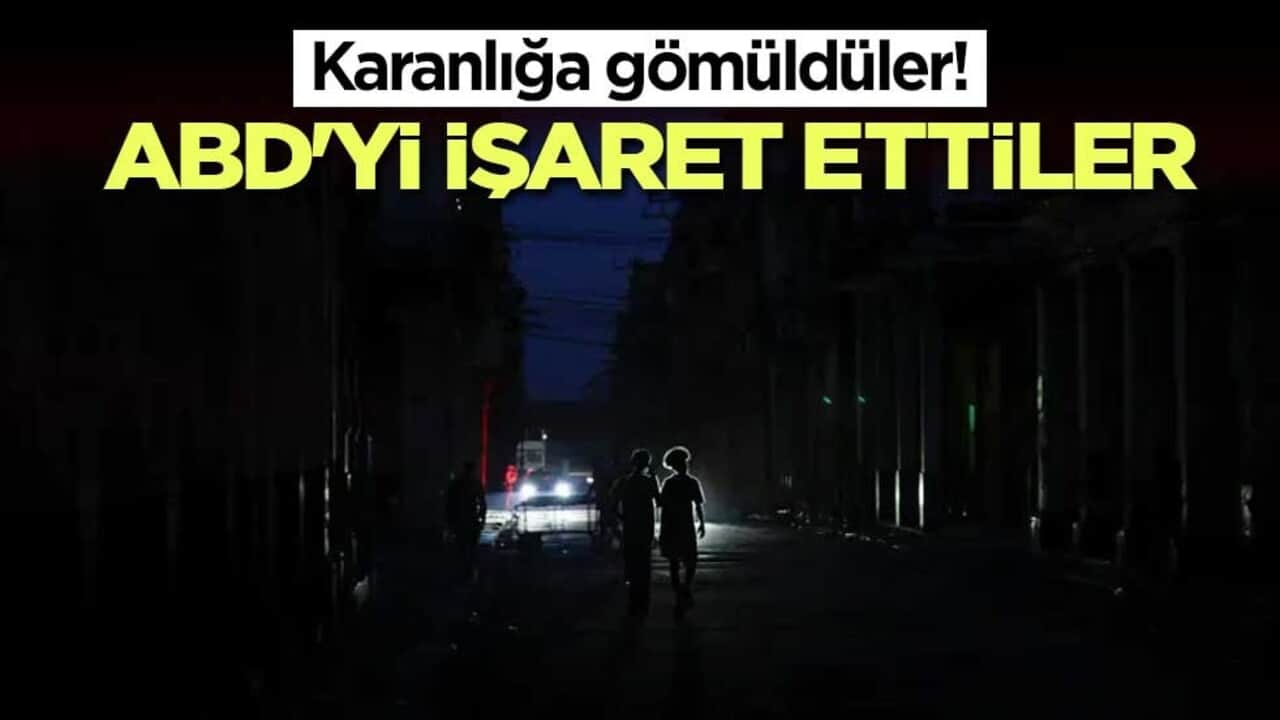 Karanlığa gömüldüler! ABD'yi işaret ettiler