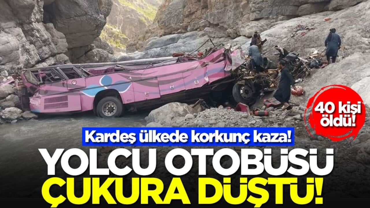 Kardeş ülkede korkunç kaza! Yolcu otobüsü çukura düştü! 40 ölü