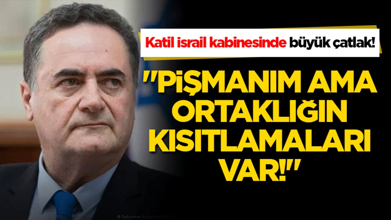 Katil İsrail kabinesinde büyük çatlak! Siyonist Bakan Katz'dan itiraf gibi Trump açıklaması: "Pişmanım ama ortaklığın kısıtlamaları var!"
