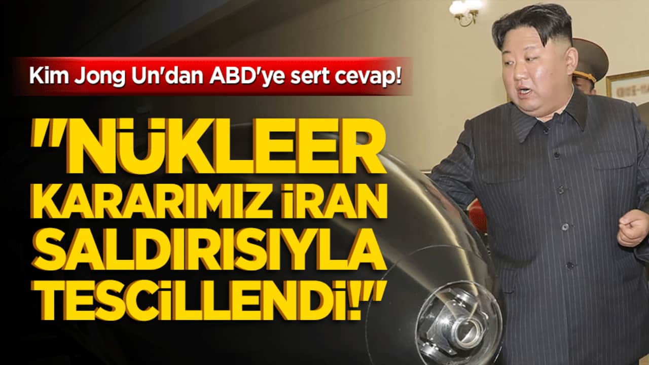 Kim Jong Un'dan ABD'ye sert cevap! "Nükleer kararımız İran saldırısıyla tescillendi!"