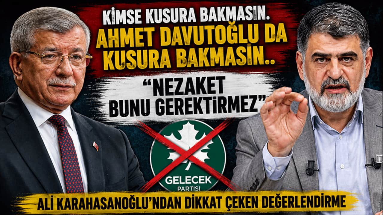Kimse kusura bakmasın. Ahmet Davutoğlu da kusura bakmasın.. "Nezaket bunu gerektirmez" Ali Karahasanoğlu'ndan dikkat çeken değerlendirme
