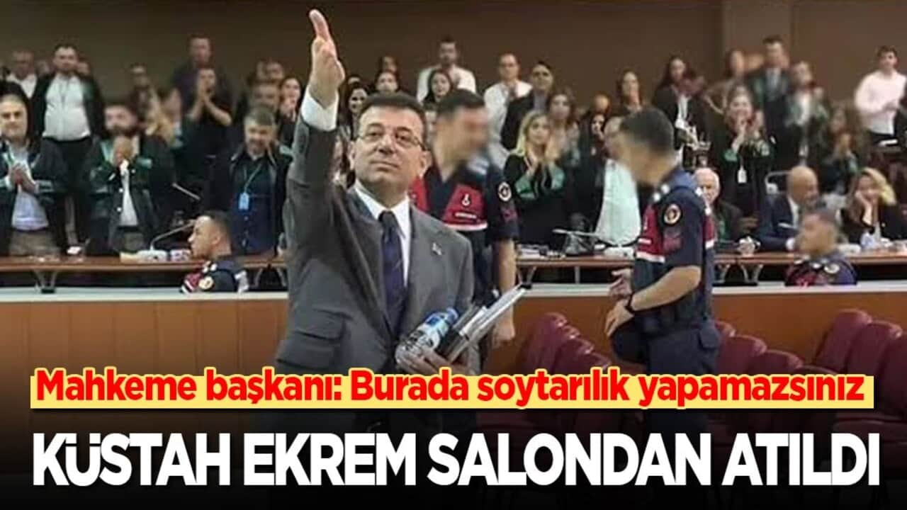 Küstah Ekrem salondan atıldı! Mahkeme başkanı: Burada soytarılık yapamazsınız